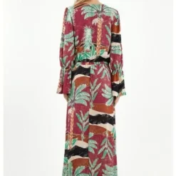 Vestido Largo Con Estampado De Palmeras Para Mujer -Feminora Moda Tienda De Ventas tennis 2991 2473022 4 product