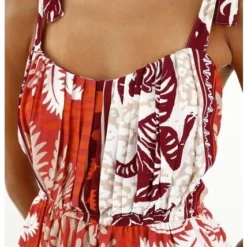 Vestido Estampado Con Boleros Para Mujer -Feminora Moda Tienda De Ventas tennis 3492 9417722 3 product