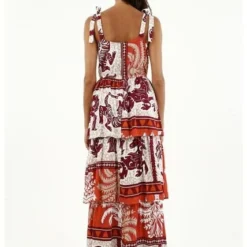 Vestido Estampado Con Boleros Para Mujer -Feminora Moda Tienda De Ventas tennis 3496 9417722 4 product