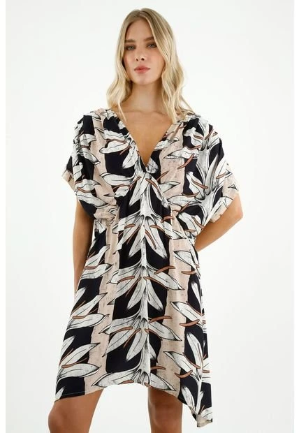 Vestido Corto Con Estampado Floral Para Mujer 3 Vestido Corto Con Estampado Floral Para Mujer