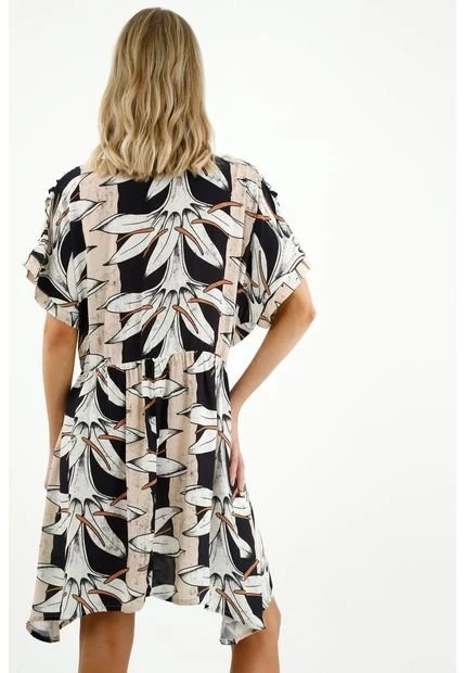 Vestido Corto Con Estampado Floral Para Mujer 9 Vestido Corto Con Estampado Floral Para Mujer - Imagen 7