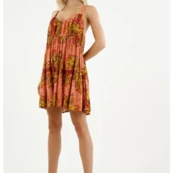 Vestido De Tiras Naranja Para Mujer 7 Vestido De Tiras Naranja Para Mujer -Feminora Moda Tienda De Ventas tennis 7947 4191222 2 product