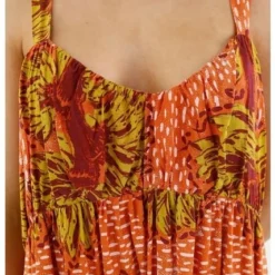 Vestido De Tiras Naranja Para Mujer 8 Vestido De Tiras Naranja Para Mujer -Feminora Moda Tienda De Ventas tennis 7949 4191222 3 product