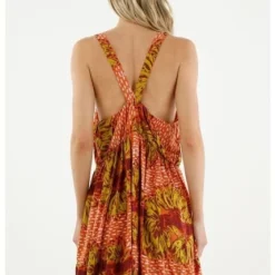 Vestido De Tiras Naranja Para Mujer 9 Vestido De Tiras Naranja Para Mujer -Feminora Moda Tienda De Ventas tennis 7951 4191222 4 product