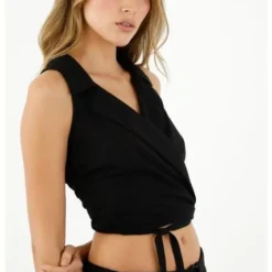 Camisa Tipo Chaleco Negra Para Mujer -Feminora Moda Tienda De Ventas topmark 5207 5934022 3 product