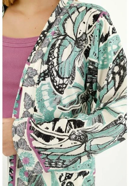 Kimono Crudo Estampado Para Mujer 5 Kimono Crudo Estampado Para Mujer - Imagen 3