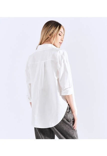 Camisa Manga Larga Para Mujer Oversize Typer 4 Camisa Manga Larga Para Mujer Oversize Typer - Imagen 2