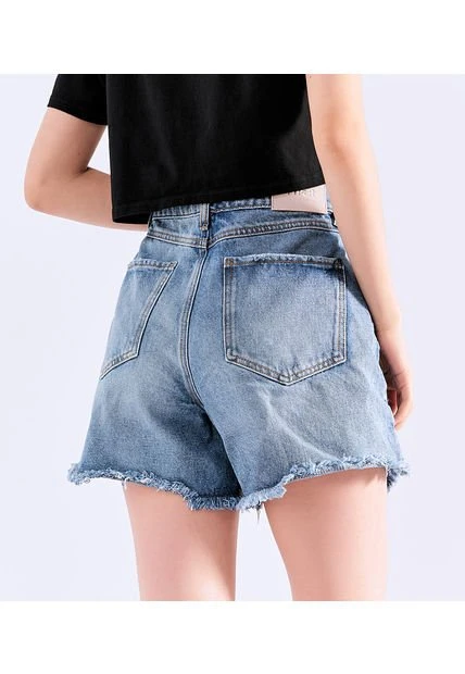 Short Para Mujer Ruedo Desflecado Typer 4 Short Para Mujer Ruedo Desflecado Typer - Imagen 2