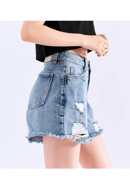 Short Para Mujer Ruedo Desflecado Typer 5 Short Para Mujer Ruedo Desflecado Typer - Imagen 3