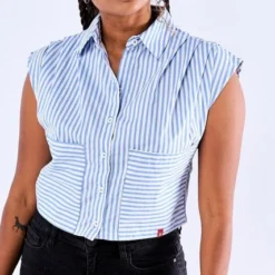 Blusa Corta Con Pliegues Mujer Unser 7 Blusa Corta Con Pliegues Mujer Unser -Feminora Moda Tienda De Ventas unser 9355 8068712 3 product