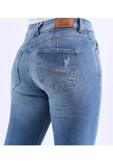 Jean Skinny Para Mujer Tiro Alto Unser 7 Jean Skinny Para Mujer Tiro Alto Unser - Imagen 5