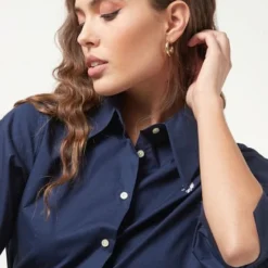 Camisa Azul Navy-Blanco Us Polo Assn -Feminora Moda Tienda De Ventas us polo assn 0978 8615812 4 product