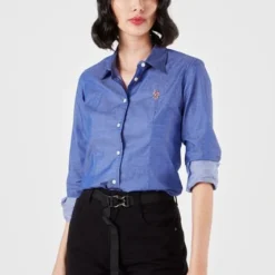 Camisa Azul Us Polo Assn