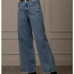 Jean Venecia Tipo Wide Leg En Denim Rígido Para Mujer Tiro Alto -Feminora Moda Tienda De Ventas velez 5965 1089612 2 product