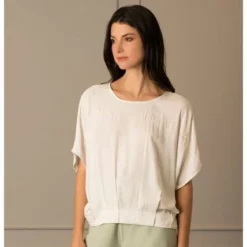 Camisa Azalea Para Mujer Bordado Poético Blanco -Feminora Moda Tienda De Ventas velez 9534 8247722 1 product